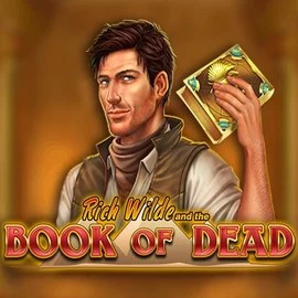 Slots logo of Book of Dead from Play'n GO at GramsBet Casino