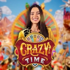 Crazy Time by Evolution, showcased at gramsbetscasino.com – game logo