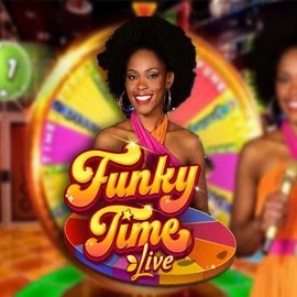 Funky Time by Evolution, showcased at gramsbetscasino.com – game logo