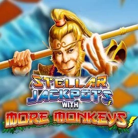 Official Jackpots logo: Stellar Jackpots with More Monkeys by Lightning Box Game at GramsBet Casino