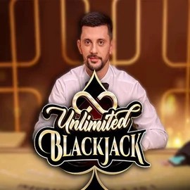 Unlimited Blackjack logo by Ezugi at GramsBet Casino